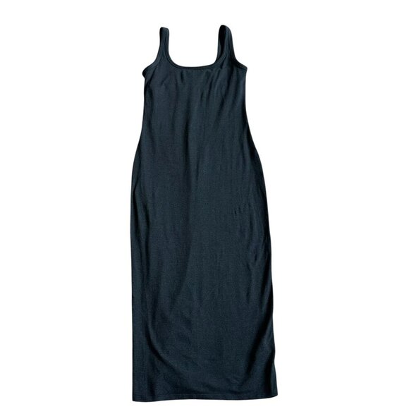 Vuori Dresses & Skirts - Vuori Halo Midi Dress Sleeveless Grey Stretch Built-in Bra Size XS Women's